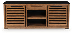 Sectionals for Less - Ashley Furniture - Kallari Bookcase - Credenza / Warm Brown/Black - H737-60