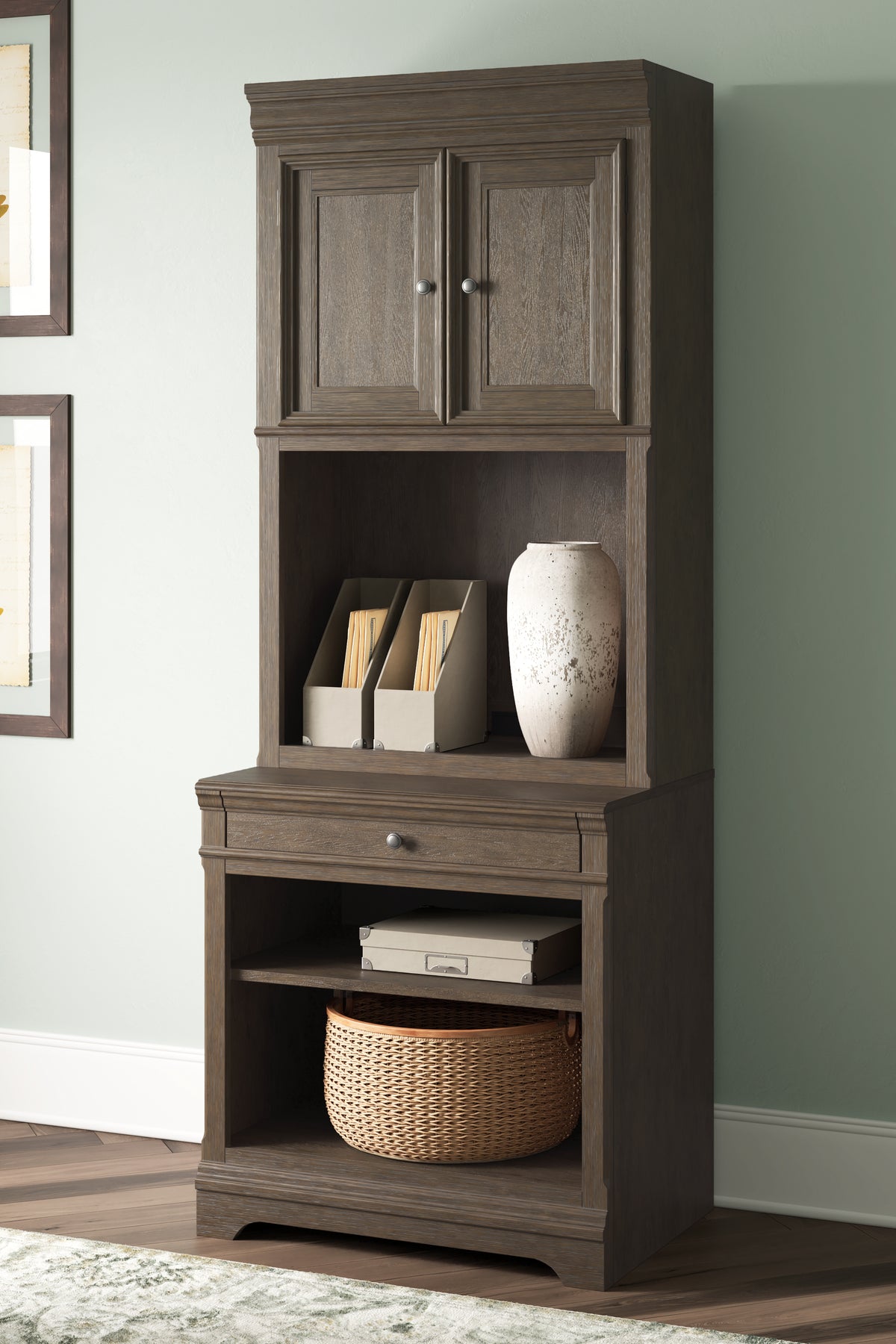 Sectionals for Less - Ashley Furniture - Janismore Bookcase - Bookcase / Weathered Gray - H776H7