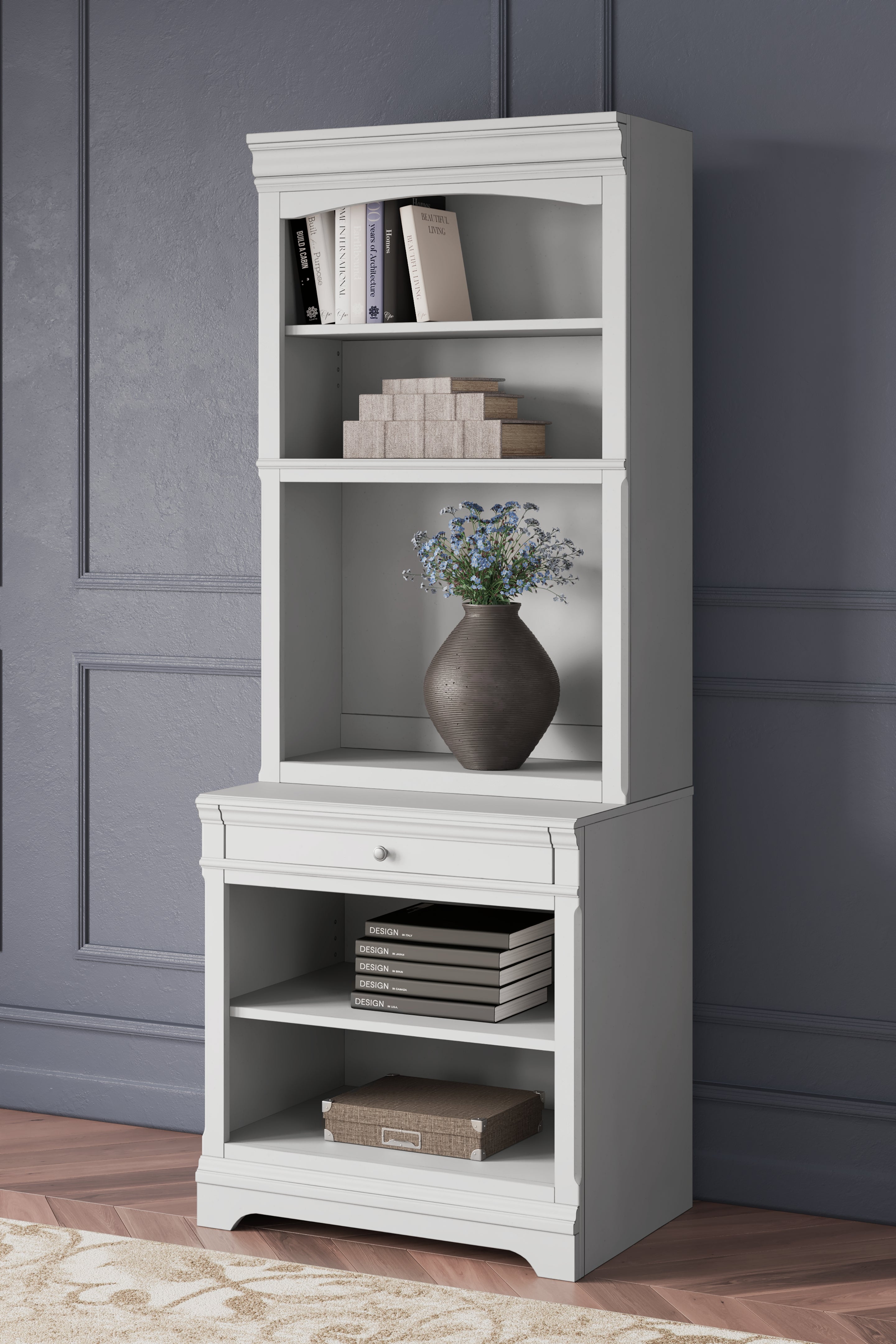 Sectionals for Less - Ashley Furniture - Kanwyn Bookcase - Bookcase / Whitewash - H777H8