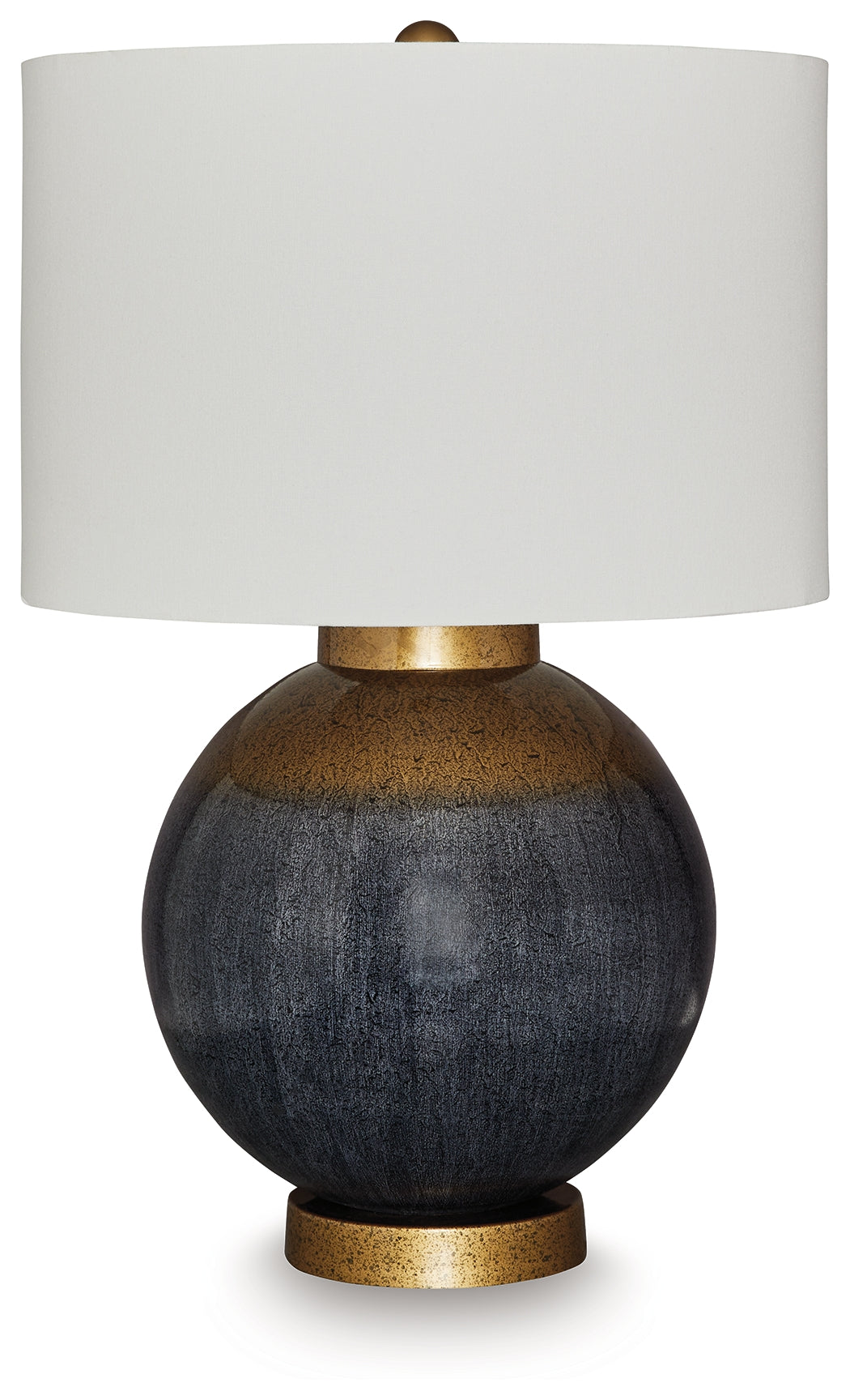 Sectionals for Less - Ashley Furniture - Adara Lighting - Metal Table Lamp (1/CN) / Blue/Gold Finish - L207564