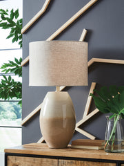 Sectionals for Less - Ashley Furniture - Linas Lighting - Metal Table Lamp (1/CN) / Cream/Beige - L207594