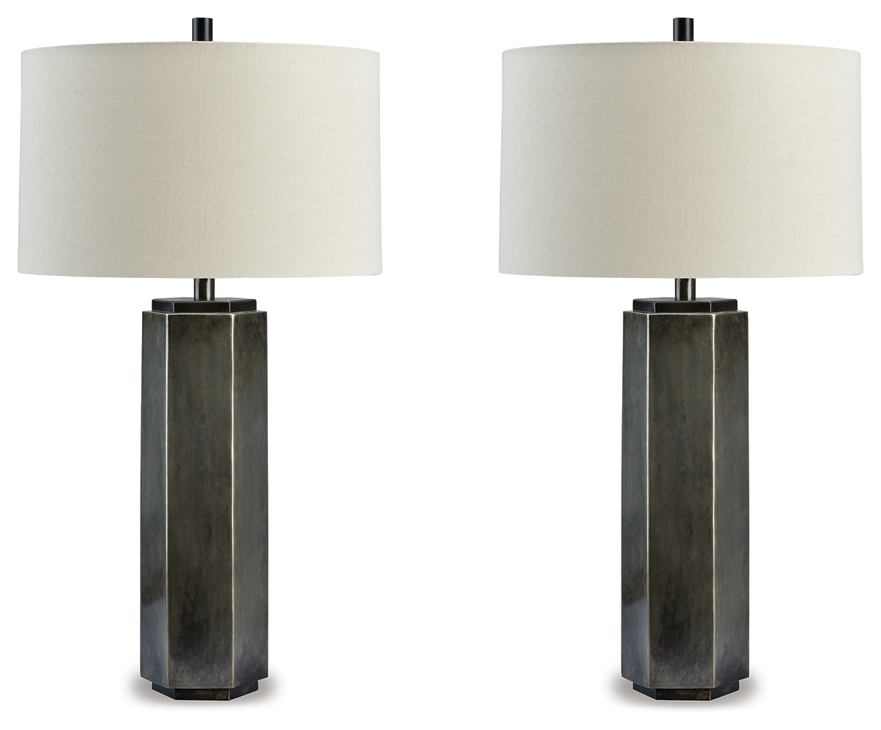 Sectionals for Less - Ashley Furniture - Dirkton Lighting - Table Lamp (Set of 2) / Antique Pewter - L208324X2