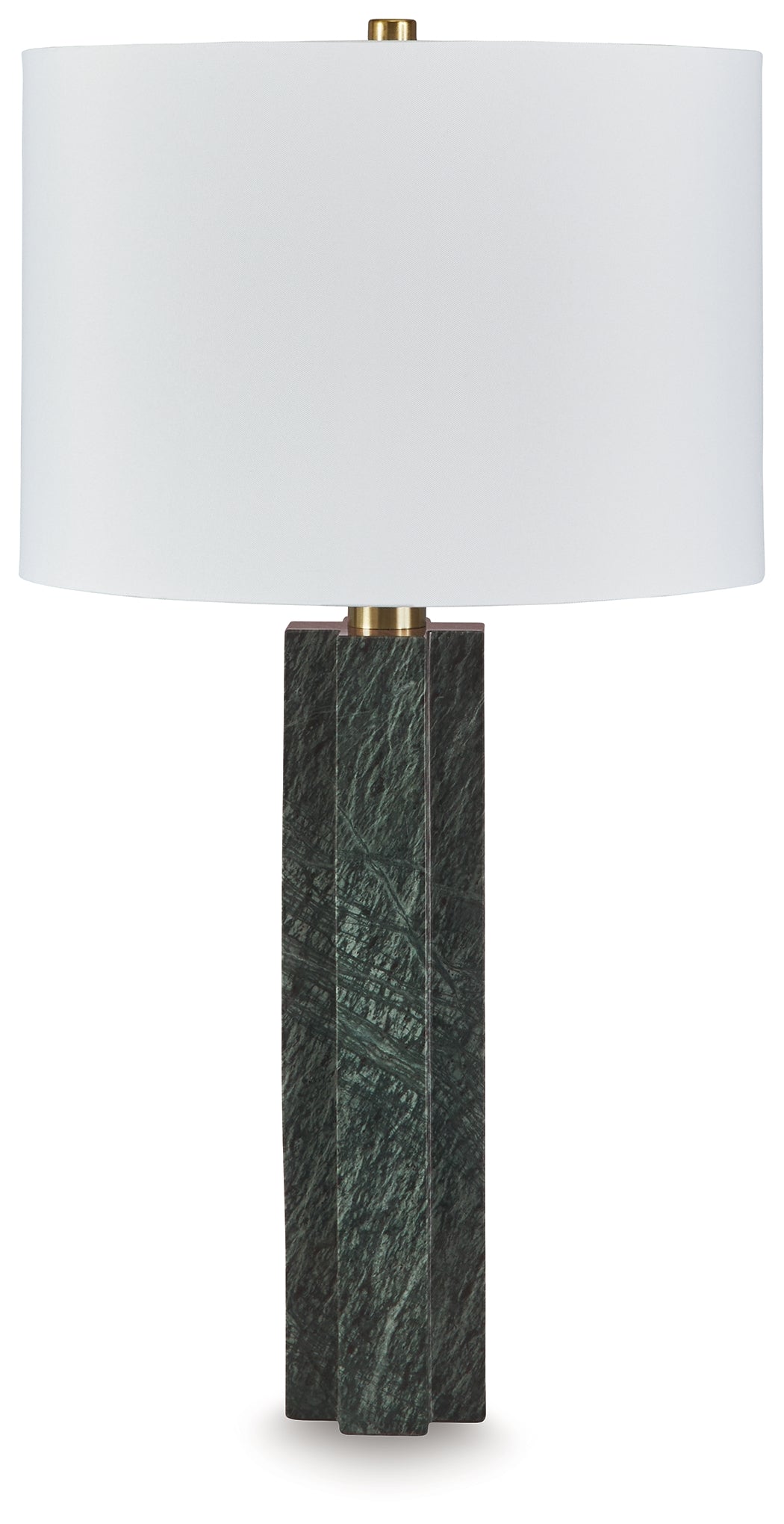 Sectionals for Less - Ashley Furniture - Keegan Lighting - Marble Table Lamp (1/CN) / Green - L429084