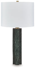 Sectionals for Less - Ashley Furniture - Keegan Lighting - Marble Table Lamp (1/CN) / Green - L429084