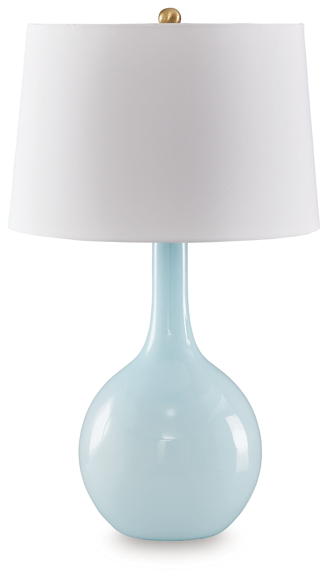 Sectionals for Less - Ashley Furniture - Rylanton Lighting - Glass Table Lamp (1/CN) / Aqua - L430874