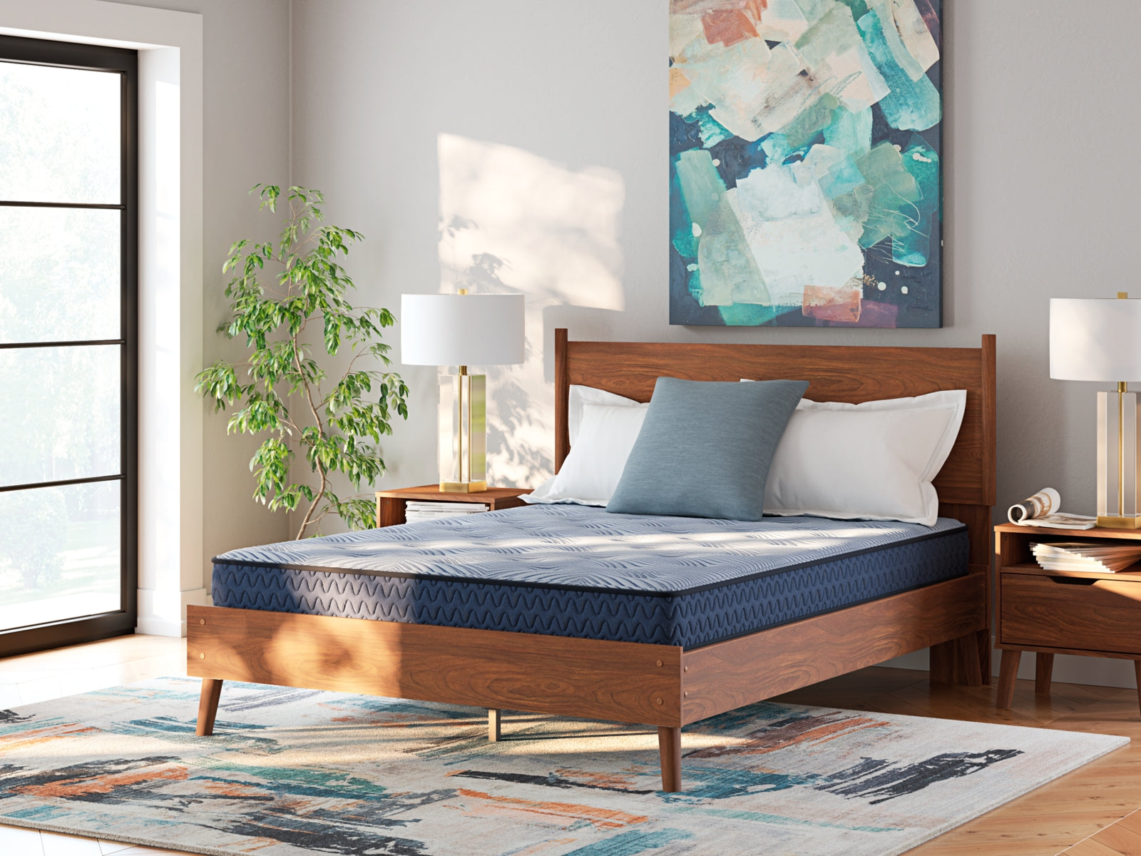 Sectionals for Less - Ashley Furniture - Peak 2.0 Bonnell Mattresses - Twin / Light Blue - M20111