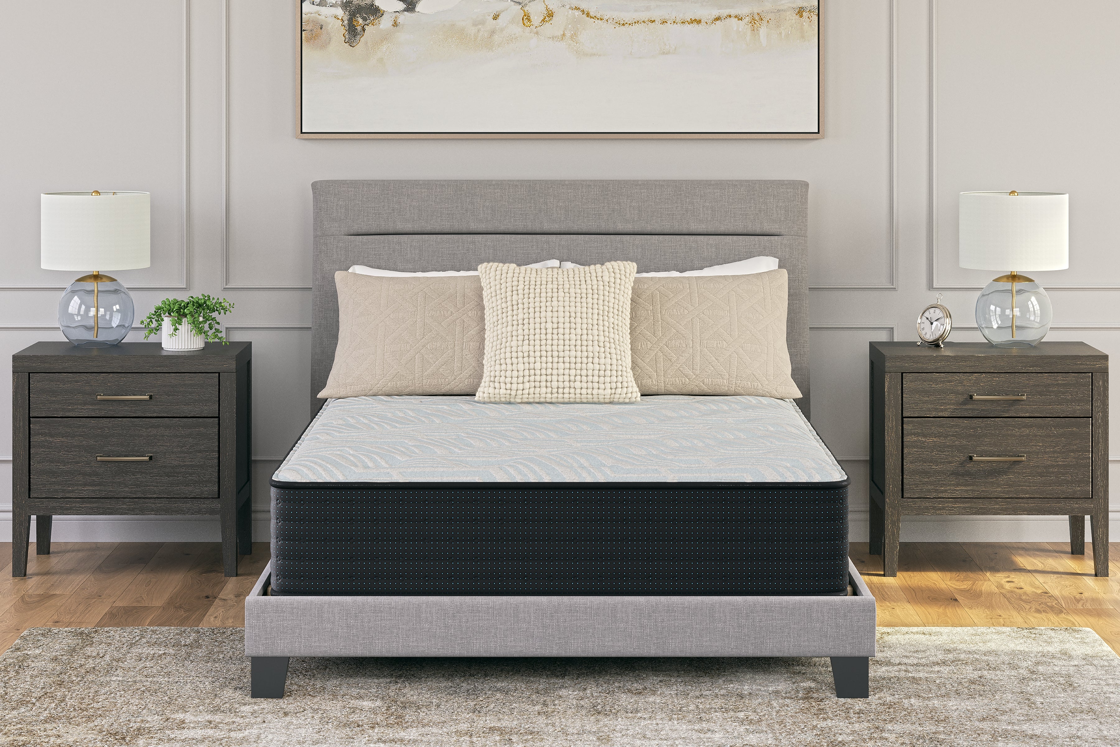 Sectionals for Less - Ashley Furniture - Palisades Firm Mattresses - Twin / Gray/Blue - M41511