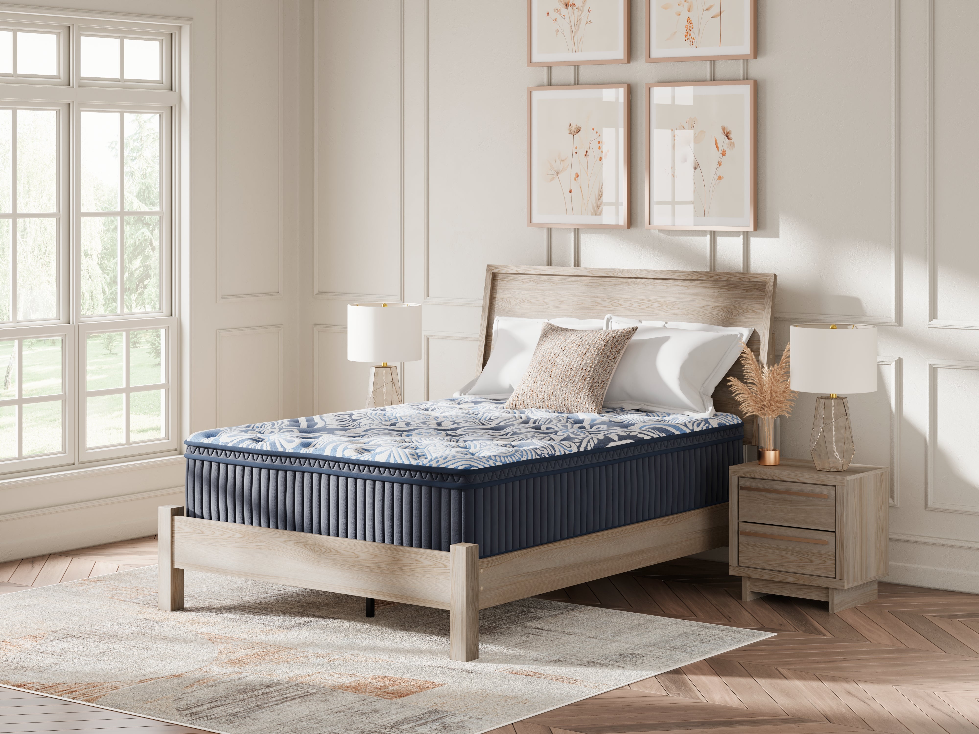 Sectionals for Less - Ashley Furniture - Plush Luxe 2.0 Mattresses - California King / Blue - M49751