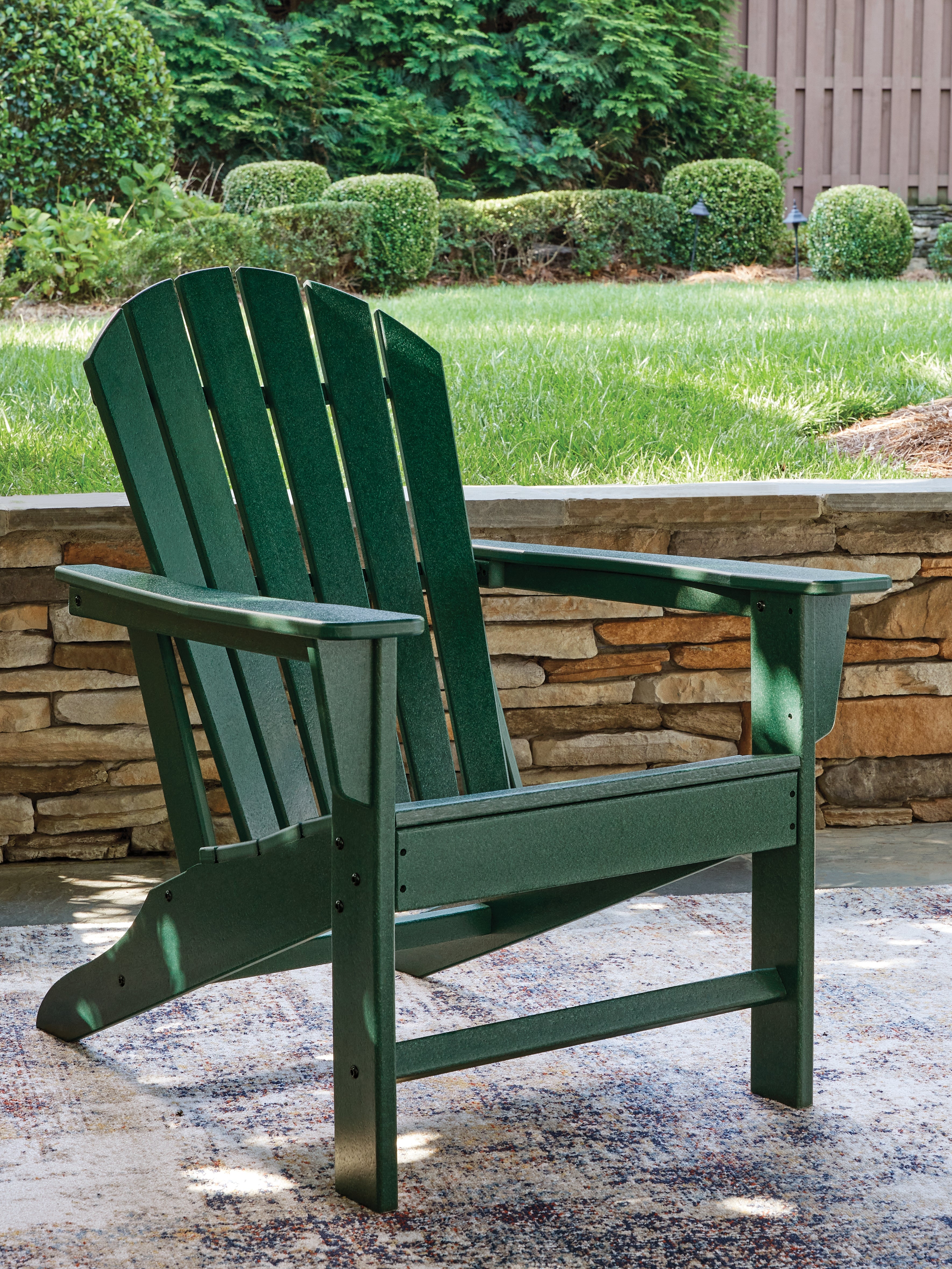 Sectionals for Less - Ashley Furniture - Sundown Shores Outdoor - Adirondack Chair / Green - PCP007-898