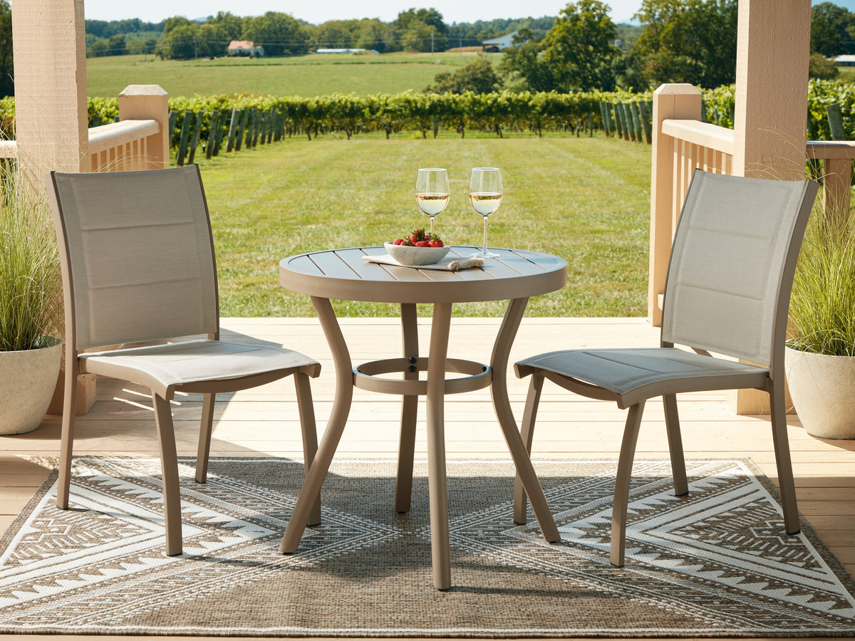 Sectionals for Less - Ashley Furniture - Mission Beach Outdoor - Chairs w/Table Set (3/CN) - PCP200-050