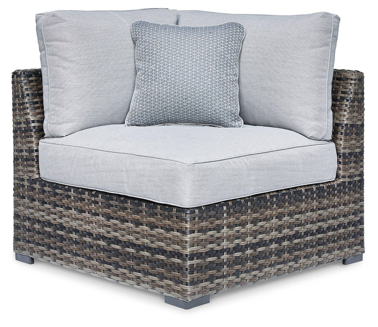 Sectionals for Less - Ashley Furniture - Harbor Court Outdoor - Corner with Cushion (Set of 2) / Gray - P459-877
