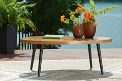 Sectionals for Less - Ashley Furniture - Horizon Hall Outdoor - Round End Table / Two-tone Brown - P572-706