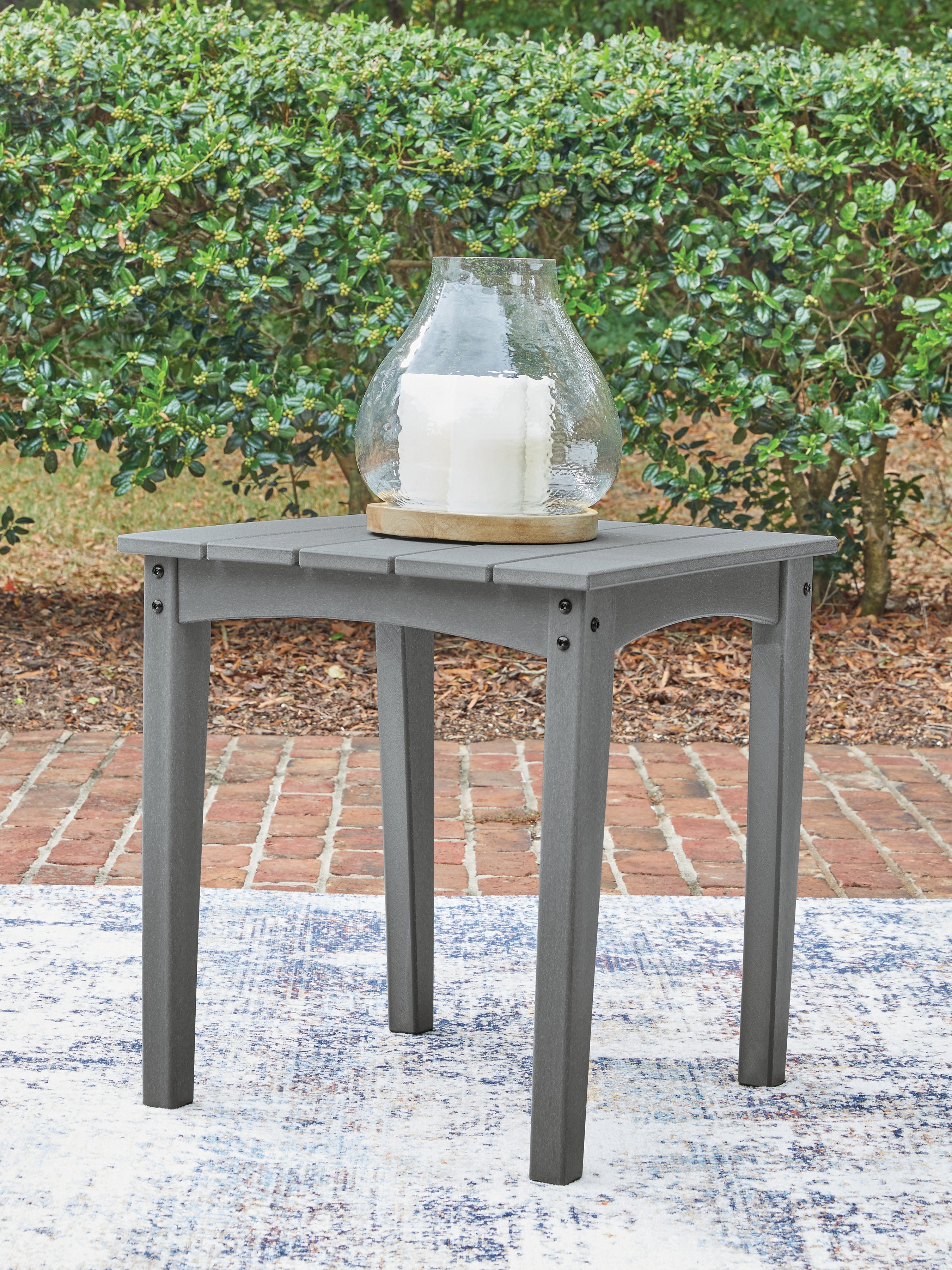 Sectionals for Less - Ashley Furniture - Cove Beach Outdoor - Square End Table / Gray - PCP803-702