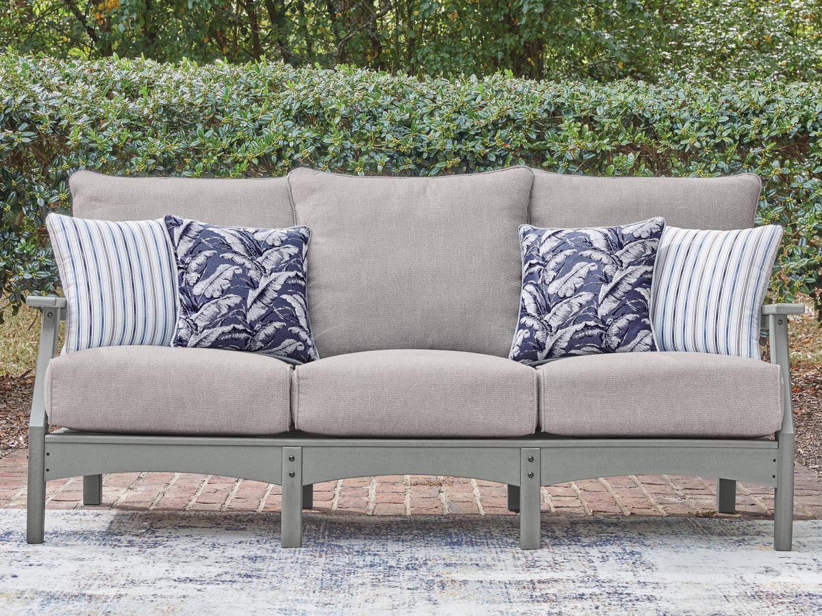 Sectionals for Less - Ashley Furniture - Cove Beach Outdoor - Sofa with Cushion - PCP803-838