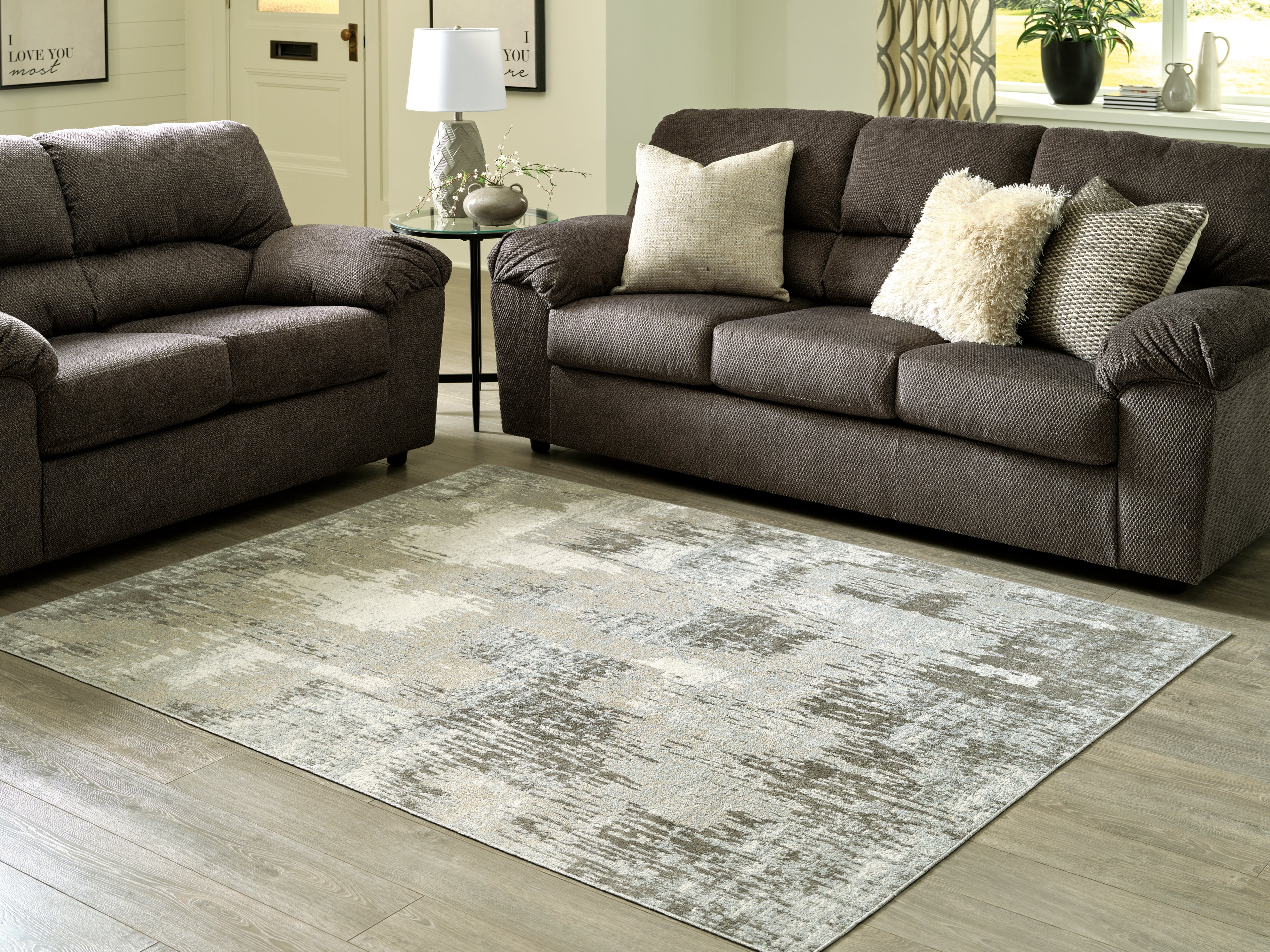 Sectionals for Less - Ashley Furniture - Arriston Rug - 5'3" x 7' Washable Rug / Multi - R405562