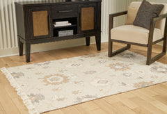 Sectionals for Less - Ashley Furniture - Calkin Rug - 8' x 10' Rug / Linen/Gray/Caramel - R406391