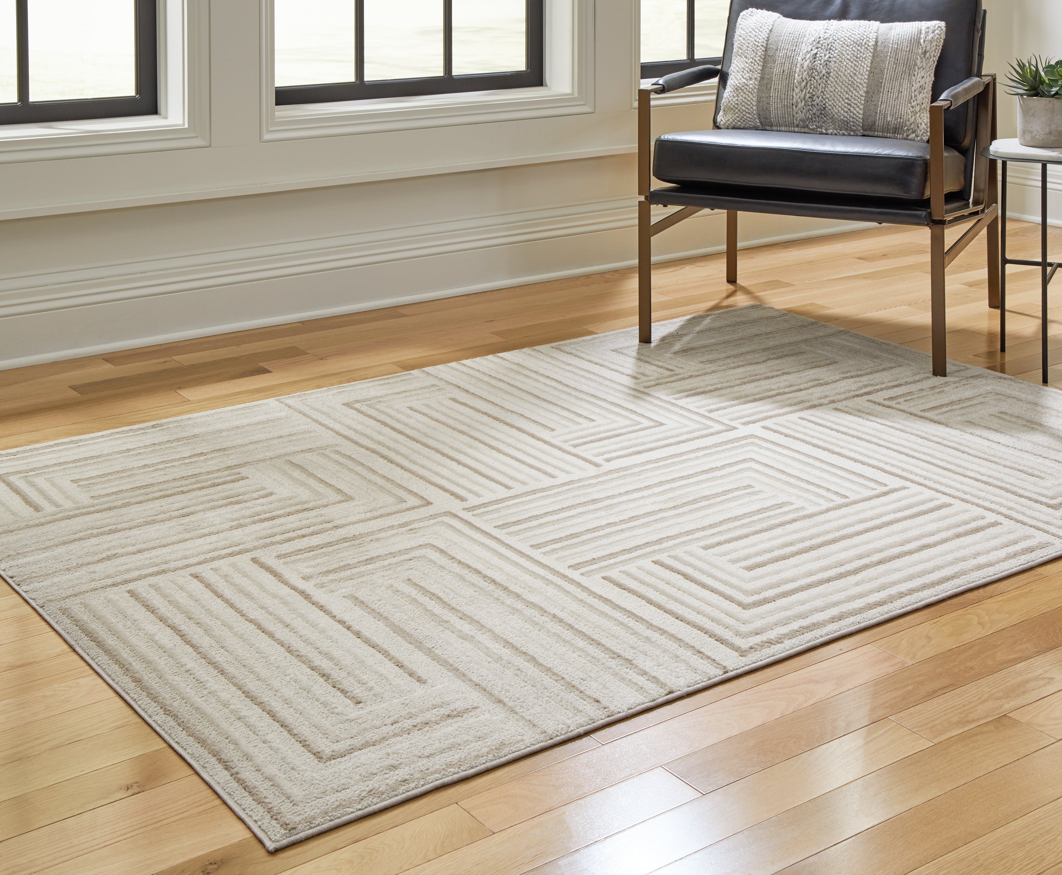 Sectionals for Less - Ashley Furniture - Darmondard Rug - 8' x 10' Rug / Cream/Taupe - R406941