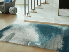 Sectionals for Less - Ashley Furniture - Brentward Rug - 8' x 10' Rug / Blue/Gray/Ivory - R407081