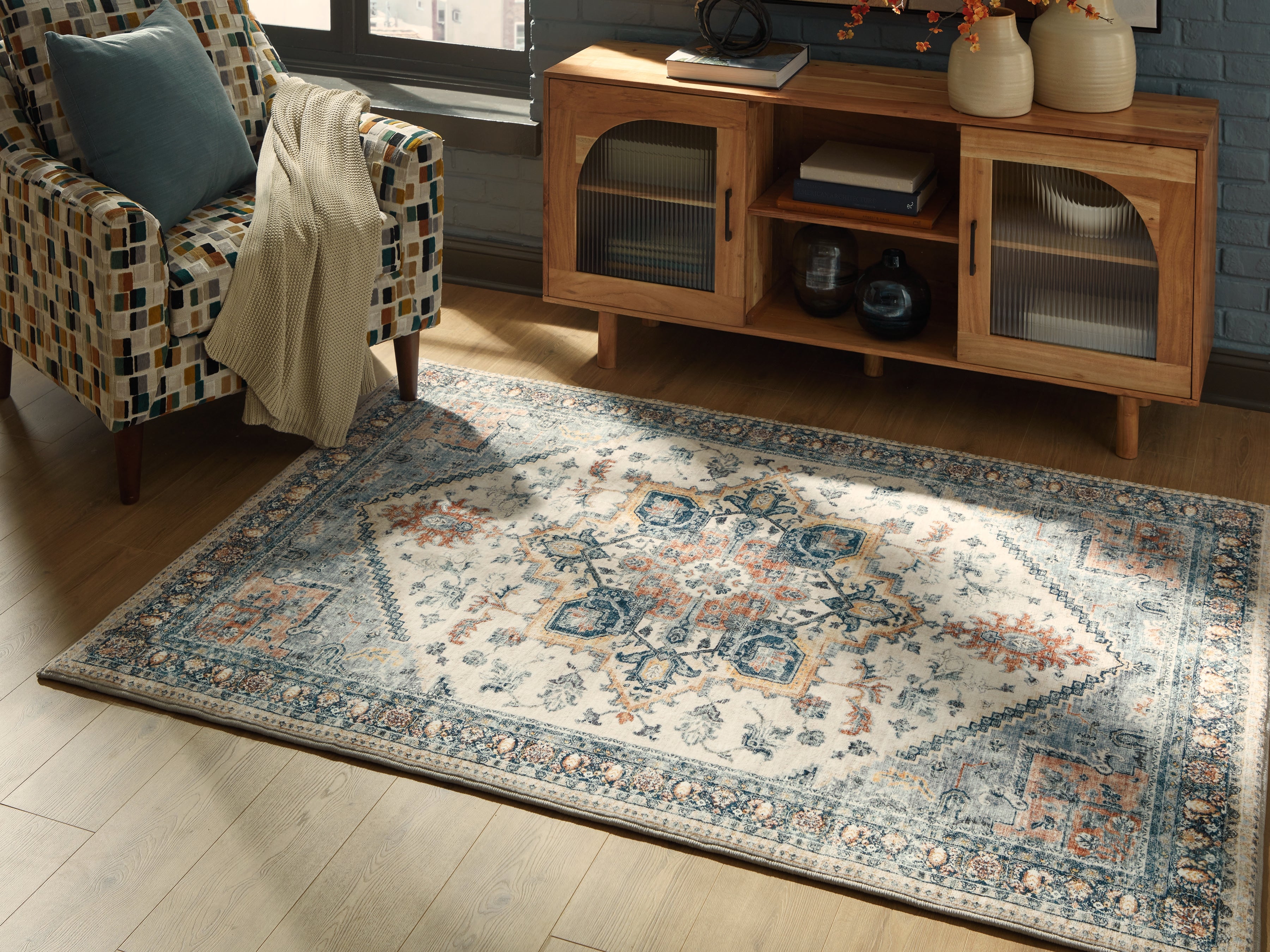 Sectionals for Less - Ashley Furniture - Wallney Rug - 5' x 7' Area Rug / Multi - R407492