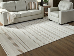 Sectionals for Less - Ashley Furniture - Gadence Rug - 5' x 7' Area Rug / Ivory/Tan - R407642
