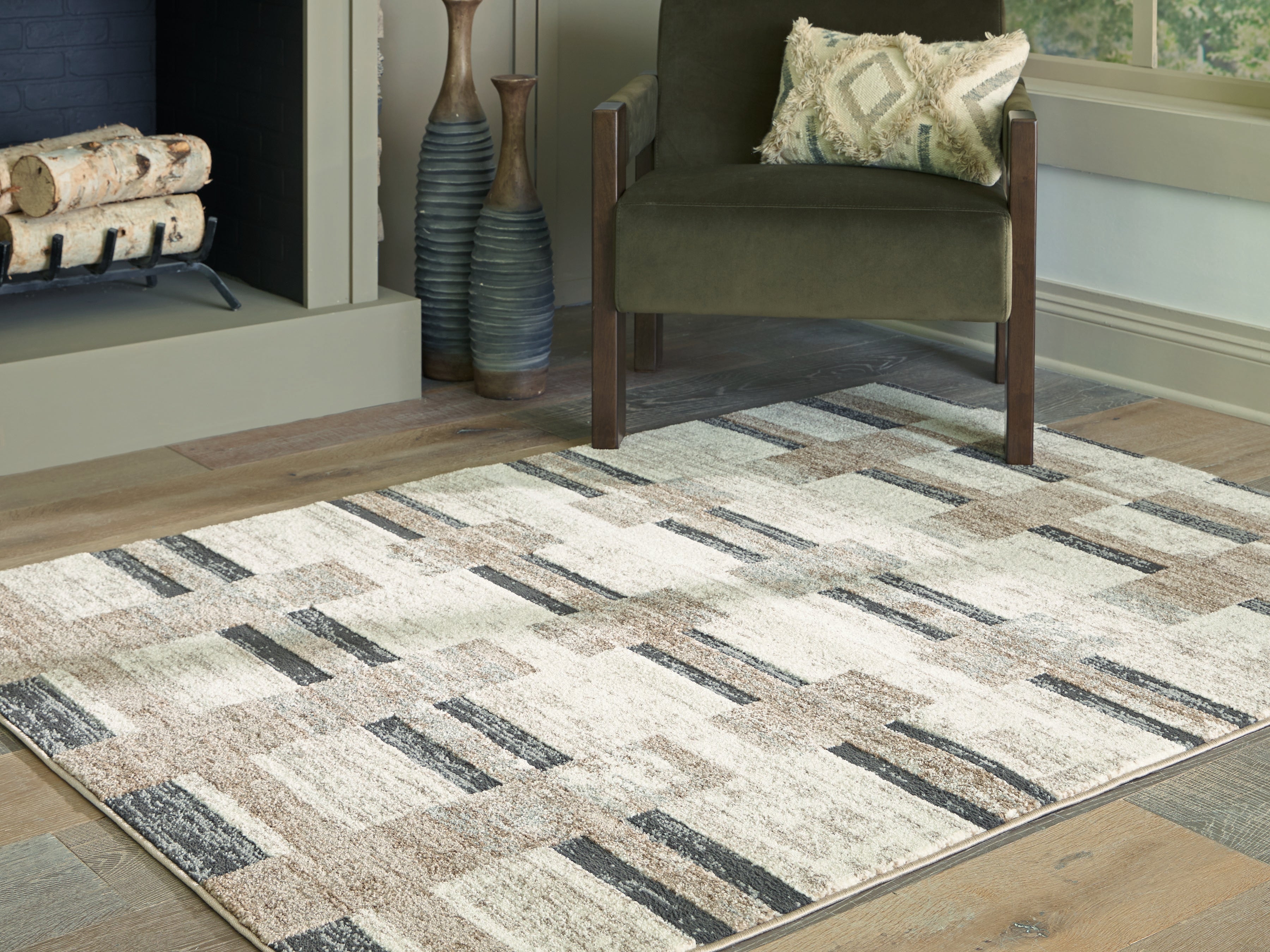 Sectionals for Less - Ashley Furniture - Alstone Rug - 5'3" x 7' Area Rug / Multi - R407732