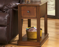 Sectionals for Less - Ashley Furniture - Breegin Chairside End Table - Chair Side End Table / Brown - T007-527