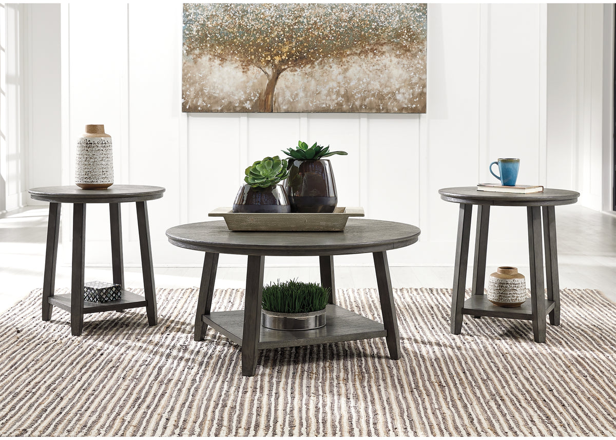Sectionals for Less - Ashley Furniture - Caitbrook Table (Set of 3) - Occasional Table Set (3/CN) / Gray - T188-13