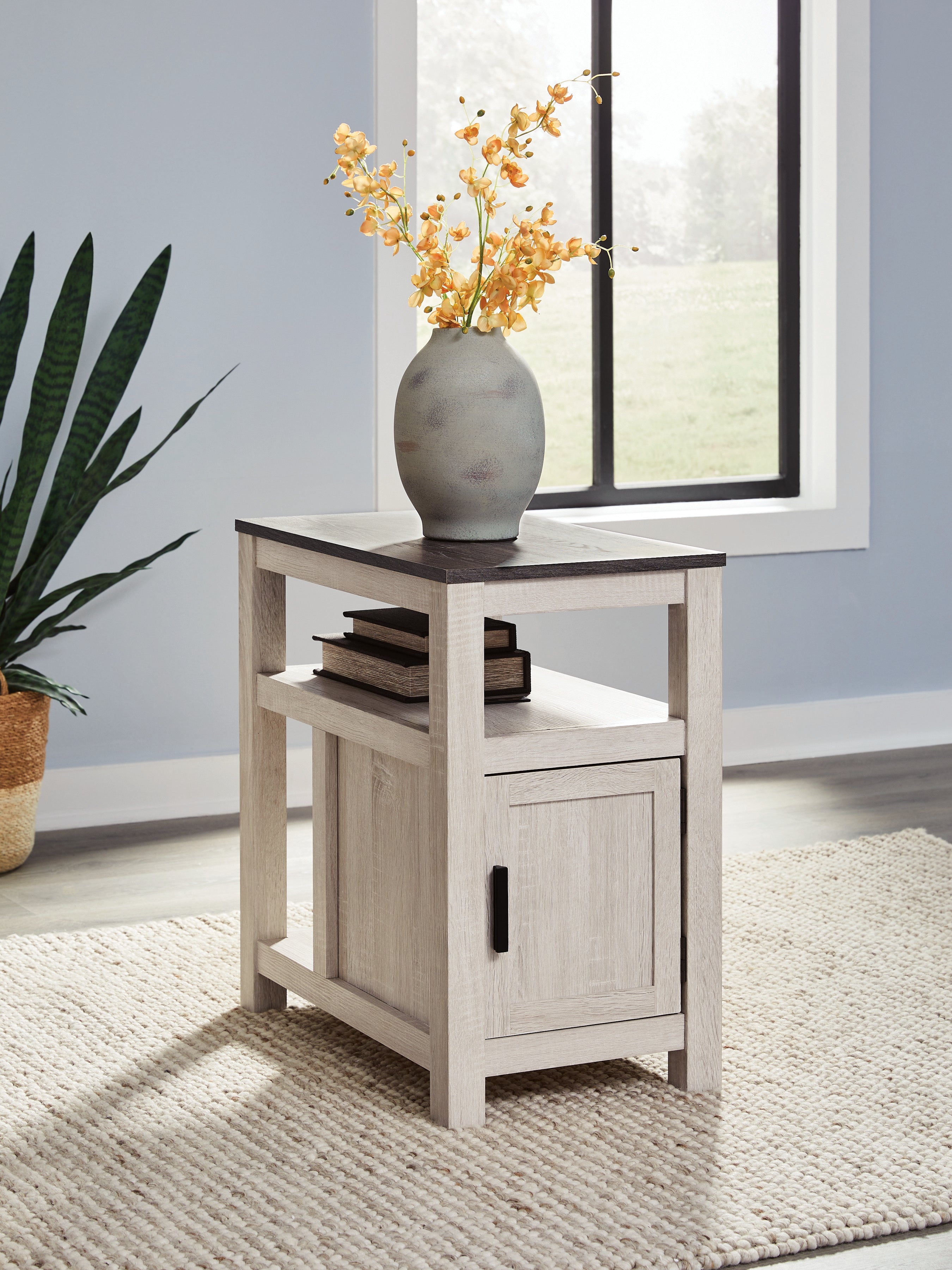 Sectionals for Less - Ashley Furniture - Fendenmore Chairside End Table - Chair Side End Table / Brown Gray/Antique White - T190-217