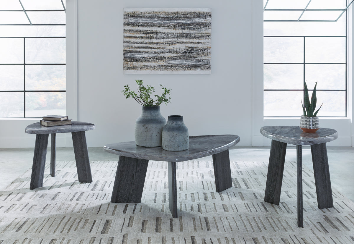 Sectionals for Less - Ashley Furniture - Bluebond Table (Set of 3) - Occasional Table Set (3/CN) / Gray - T390-13