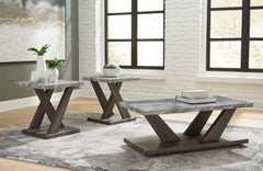 Sectionals for Less - Ashley Furniture - Bensonale Table (Set of 3) - Occasional Table Set (3/CN) / Brown/Gray - T400-13