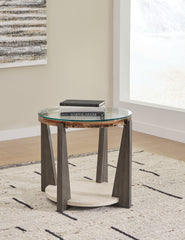 Sectionals for Less - Ashley Furniture - Frazwa End Table - Round End Table / Multi - T432-6