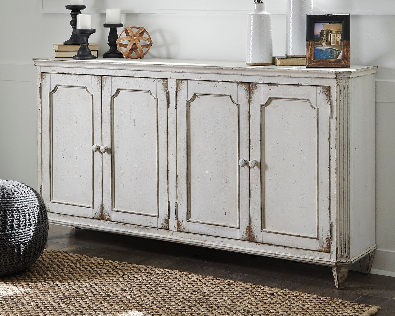 Sectionals for Less - Ashley Furniture - Mirimyn Accent Cabinet - Accent Cabinet / Antique White - T505-560