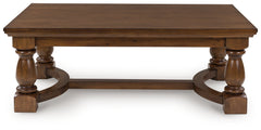 Sectionals for Less - Ashley Furniture - Sturlayne Coffee Table - Rectangular Cocktail Table / Brown - T609-1