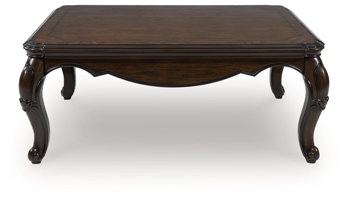Sectionals for Less - Ashley Furniture - Maylee Coffee Table - Rectangular Cocktail Table / Dark Brown - T617-1
