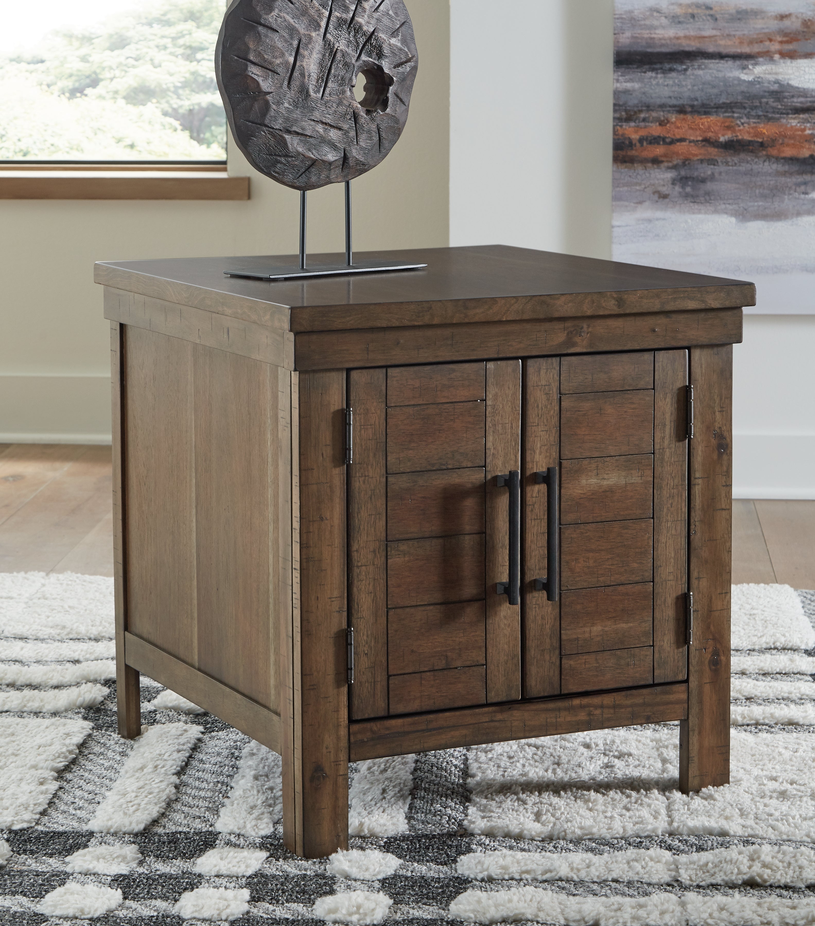 Sectionals for Less - Ashley Furniture - Moriville End Table - Rectangular End Table / Grayish Brown - T731-3