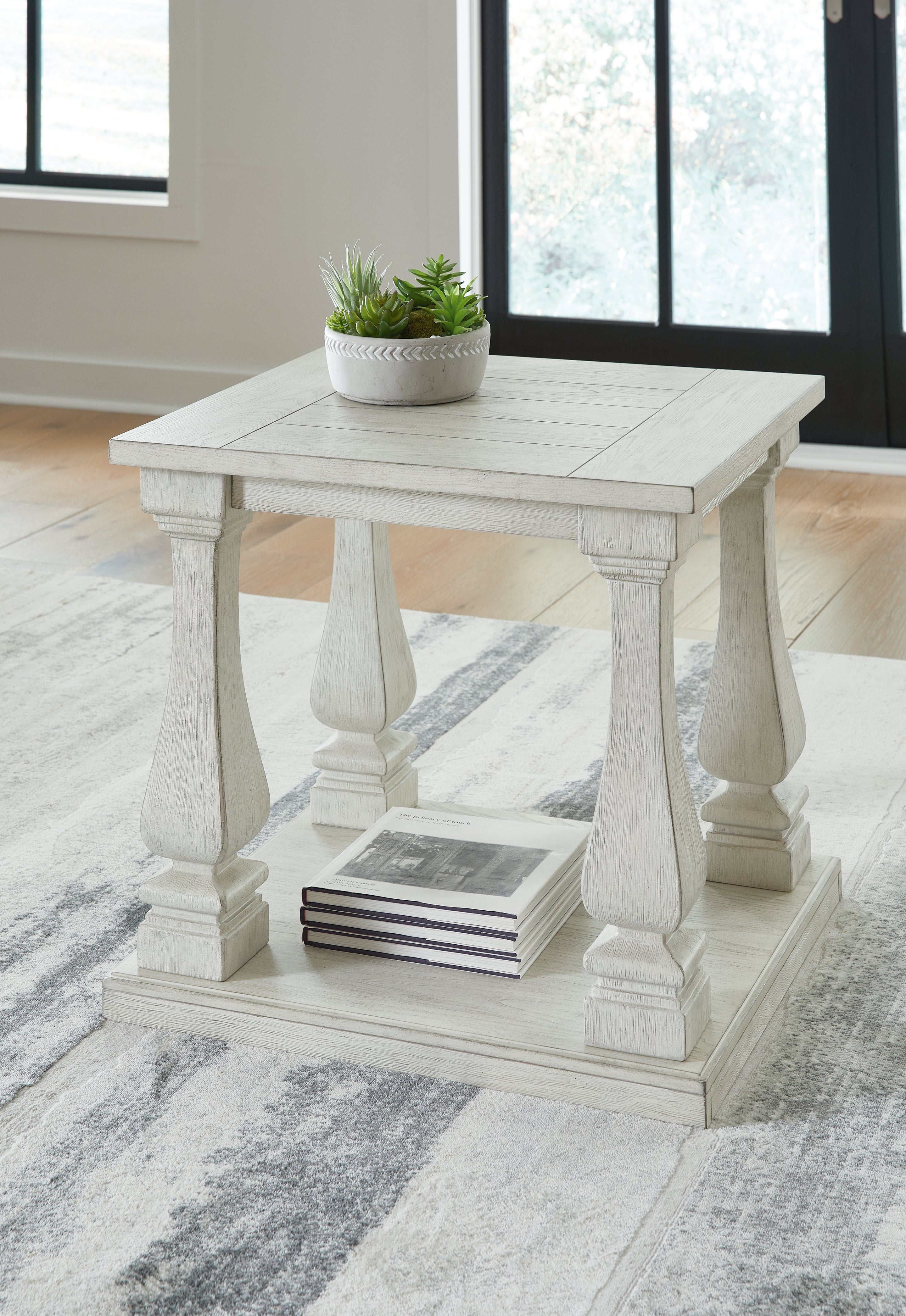 Sectionals for Less - Ashley Furniture - Arlendyne End Table - Rectangular End Table / Antique White - T747-3