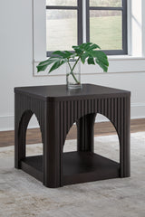 Sectionals for Less - Ashley Furniture - Yellink End Table - Square End Table / Black - T760-2