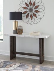 Sectionals for Less - Ashley Furniture - Burkhaus Sofa Table - Sofa Table / White/Dark Brown - T779-4