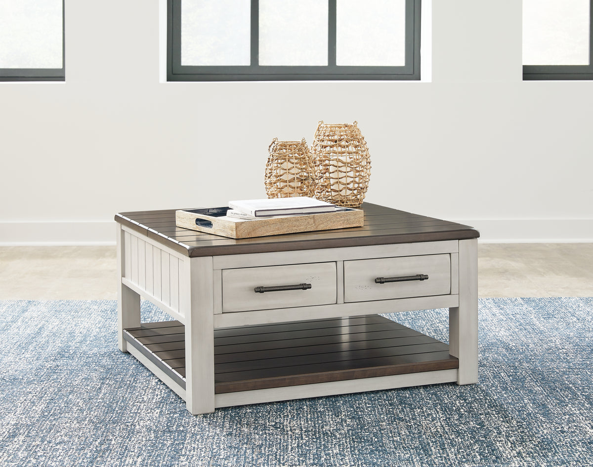 Sectionals for Less - Ashley Furniture - Darborn Lift-Top Coffee Table - Lift Top Cocktail Table / Gray/Brown - T796-00