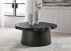 Sectionals for Less - Ashley Furniture - Wimbell Coffee Table - Round Cocktail Table / Black - T970-8