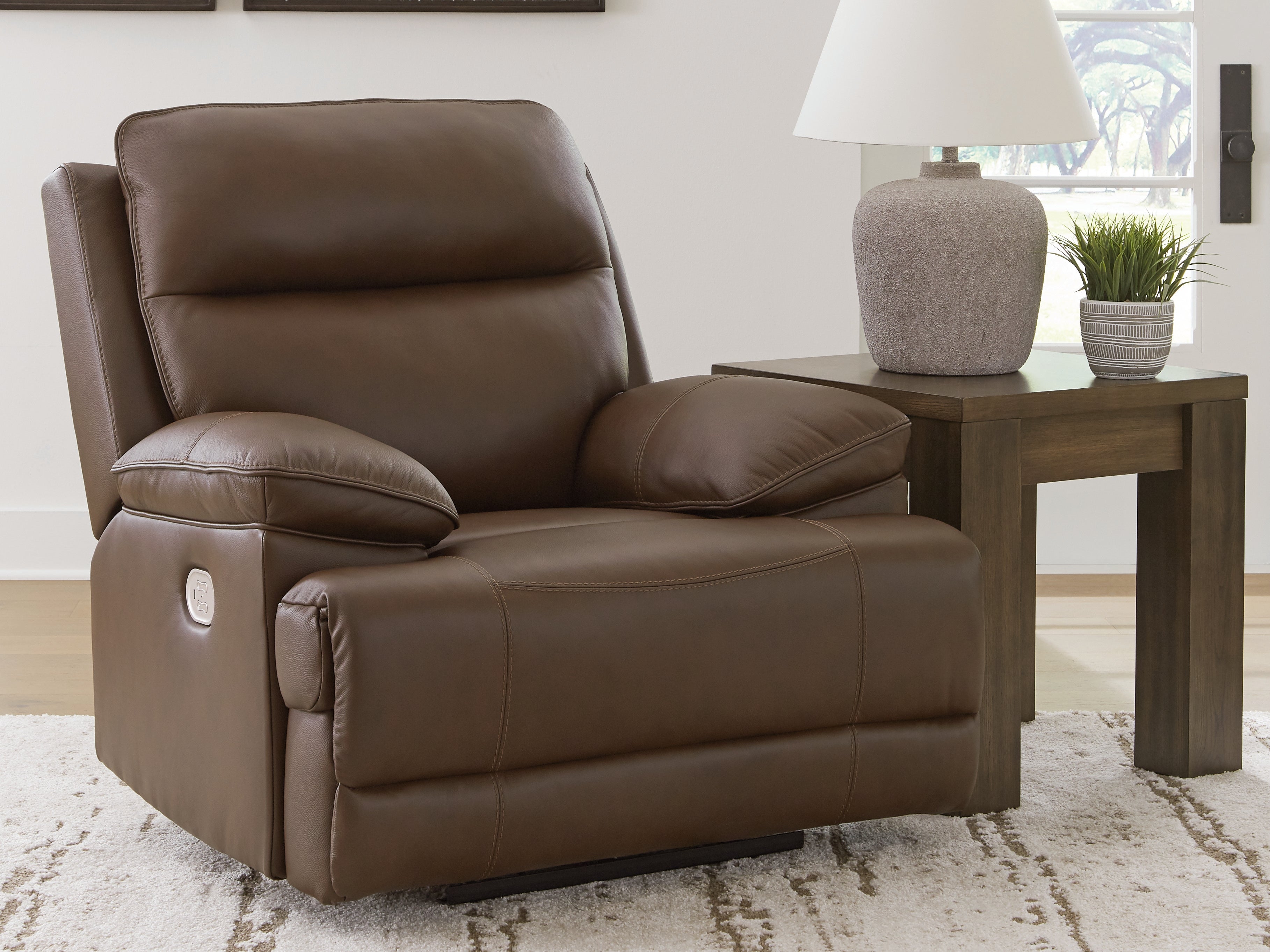 Sectionals for Less - Ashley Furniture - VonRyan Living Room - PWR Recliner/ADJ Headrest / Tobacco - U1040013