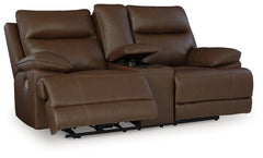 Sectionals for Less - Ashley Furniture - VonRyan Living Room - PWR REC Loveseat/CON/ADJ HDRST / Tobacco - U1040018