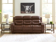 Sectionals for Less - Ashley Furniture - Knightington Living Room - Power Recliner w/Audio Seating / Brown - PCU1160213A