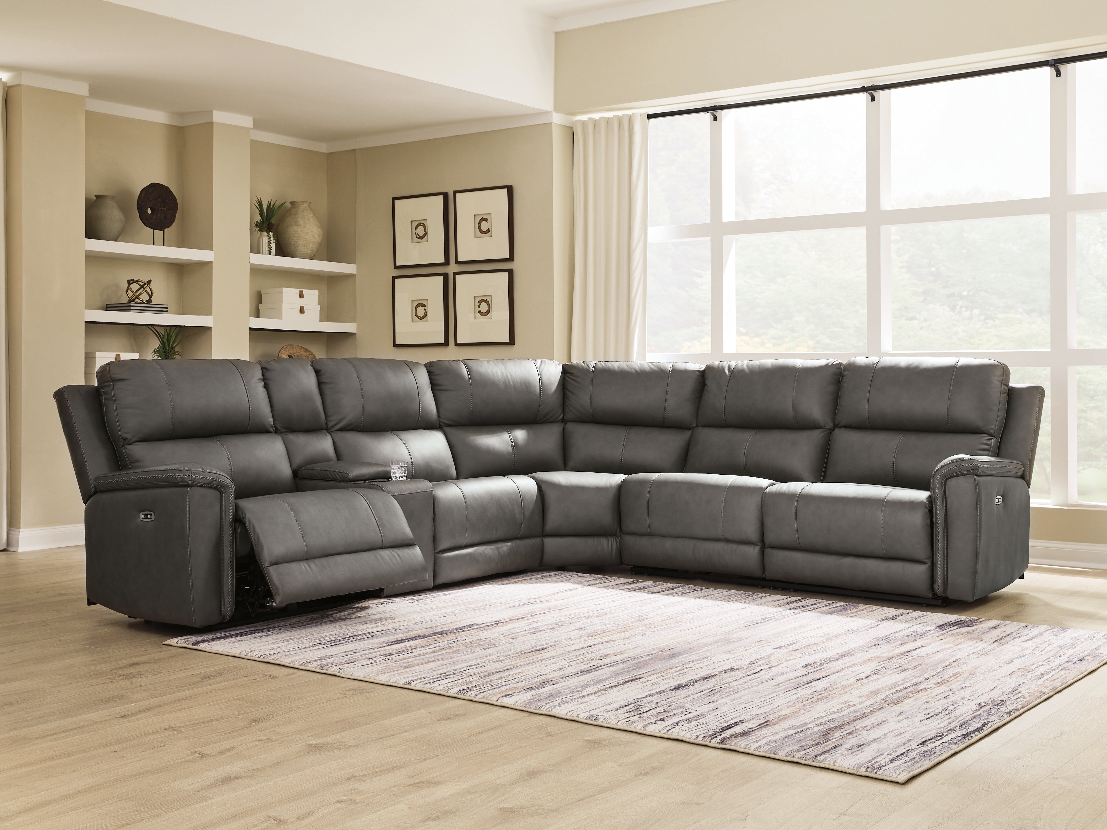 Sectionals for Less - Ashley Furniture - Bleckley Sectional - 6-Piece Power Reclining Sectional / Anchor - PCU12000S5