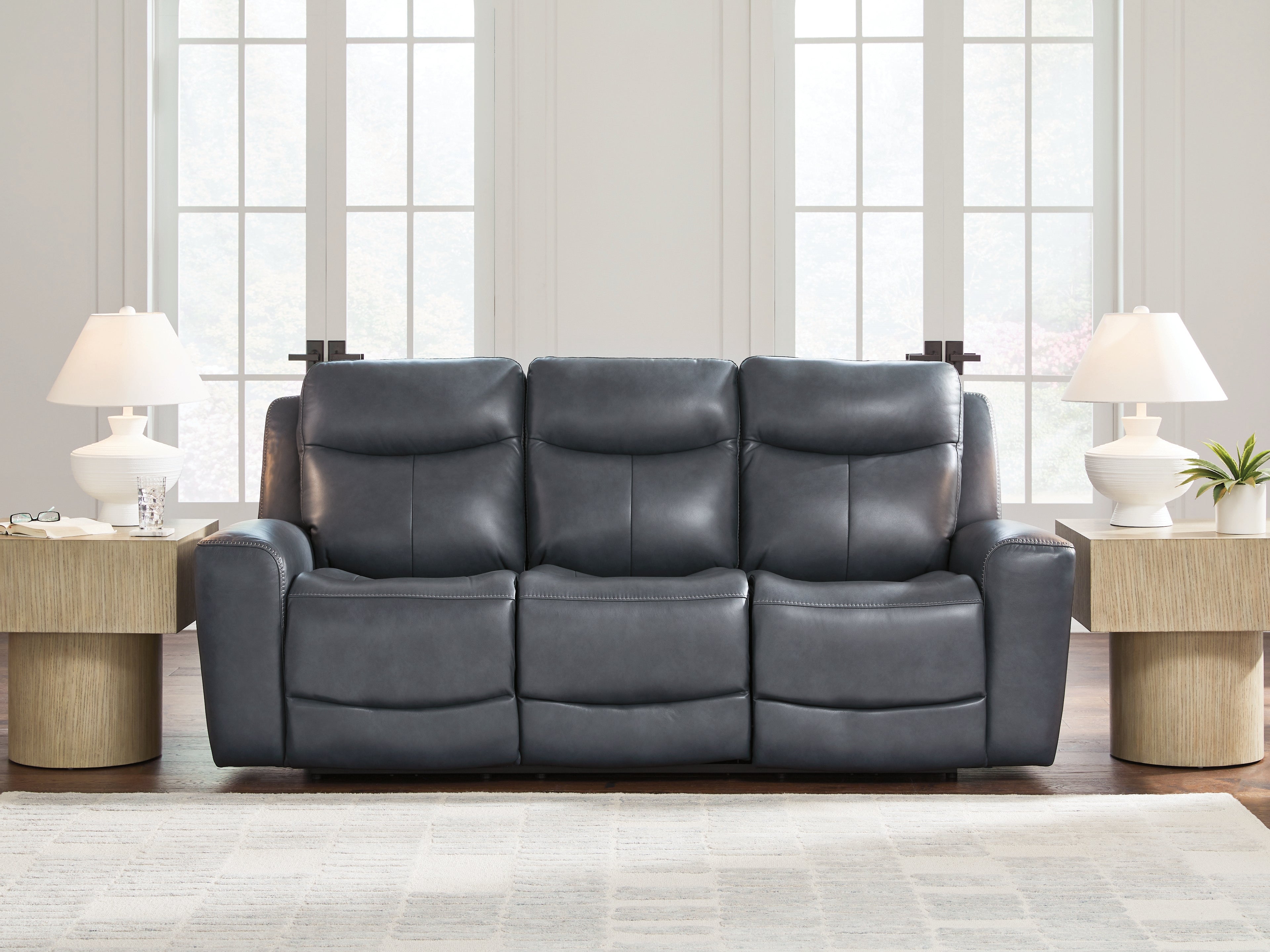 Sectionals for Less - Ashley Furniture - Next Move Living Room - PWR REC Sofa with ADJ Headrest / Admiral - PCU1210015