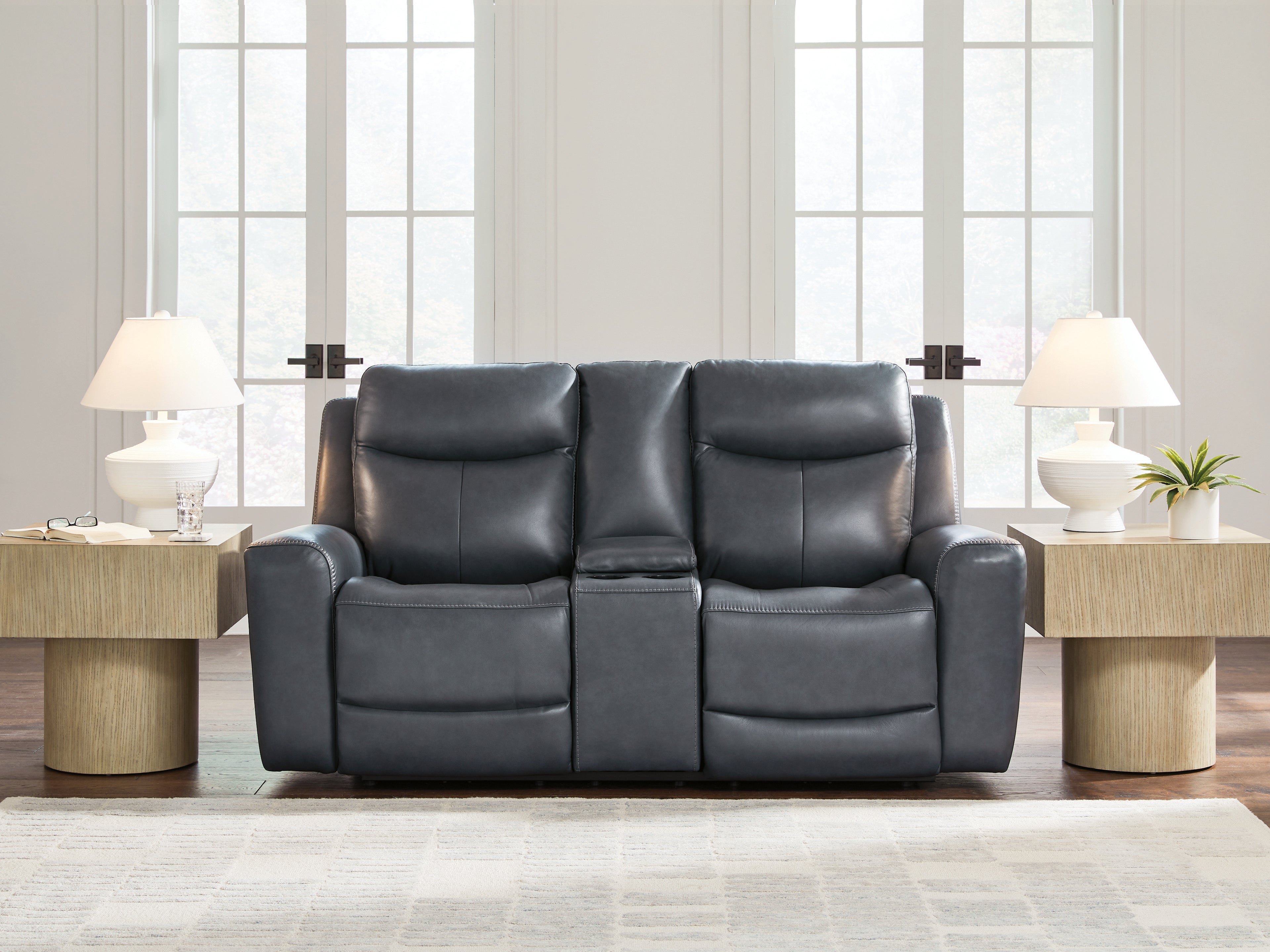 Sectionals for Less - Ashley Furniture - Next Move Living Room - PWR REC Loveseat/CON/ADJ HDRST / Admiral - PCU1210018