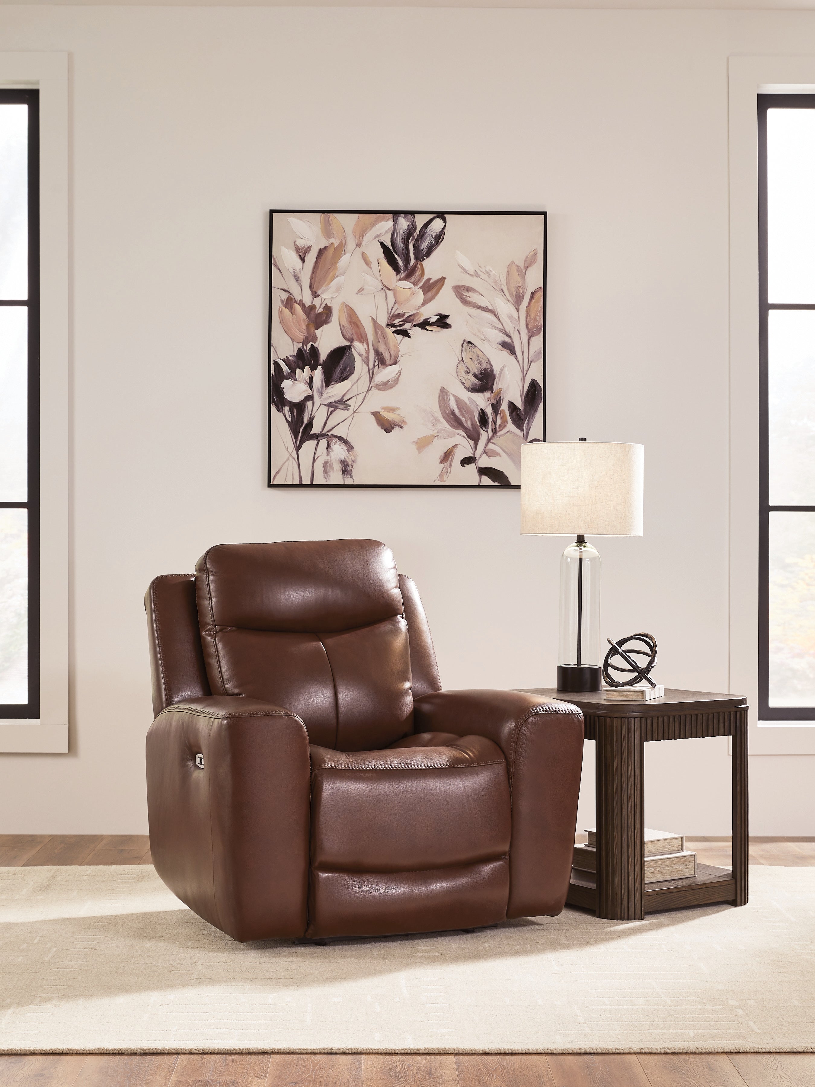 Sectionals for Less - Ashley Furniture - Next Move Living Room - PWR Recliner/ADJ Headrest / Mahogany - PCU1210213