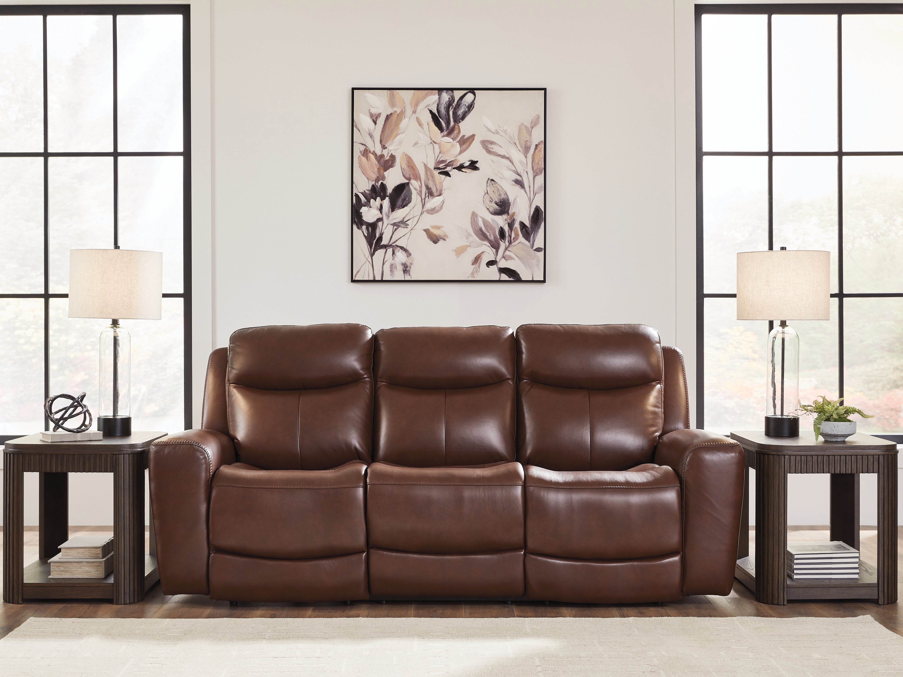 Sectionals for Less - Ashley Furniture - Next Move Living Room - PWR REC Sofa with ADJ Headrest / Mahogany - PCU1210215