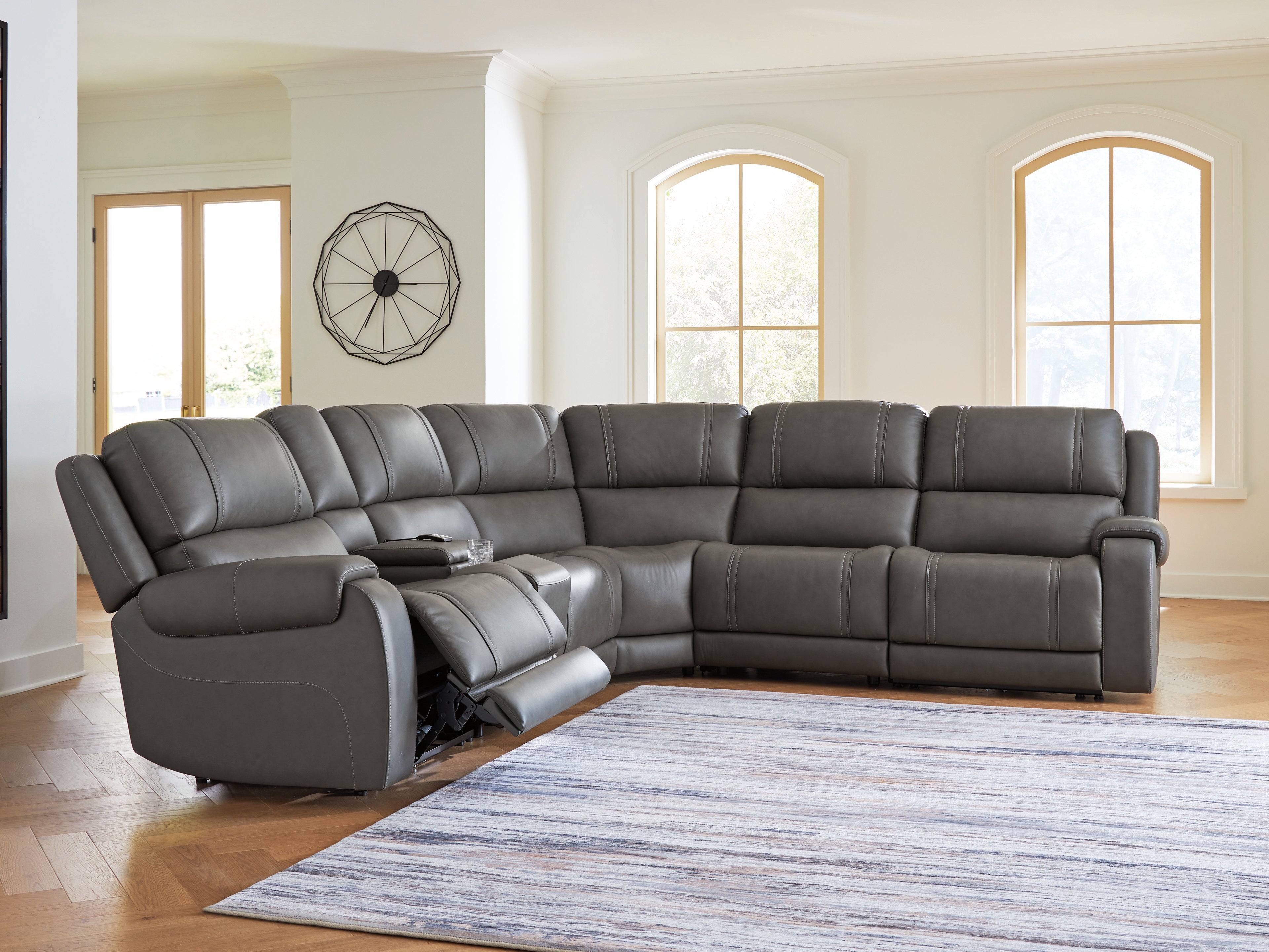 Sectionals for Less - Ashley Furniture - 5Z - Pittson Sectional - 6-Piece Power Reclining Sectional - PCU12600S5