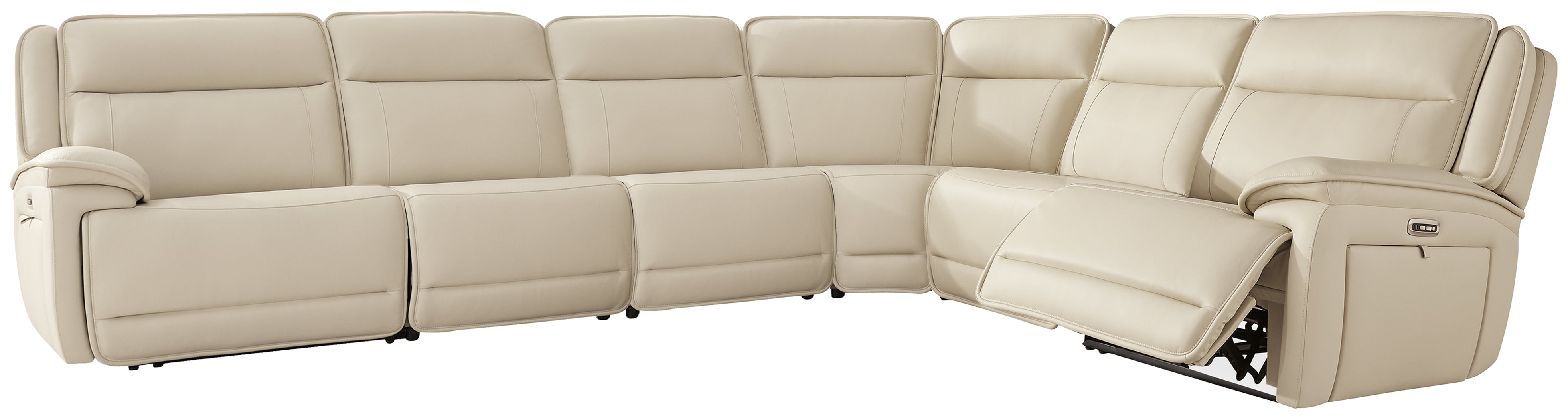 Sectionals for Less - Ashley Furniture - Double Deal Sectional - 6-Piece Reclining Sectional / Almond - U13001S7